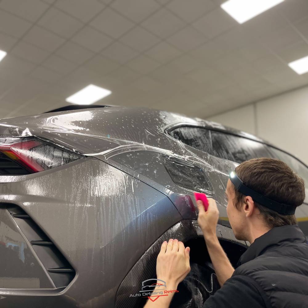 Une Lamborghini Urus protégée intégralement par un film Xpel