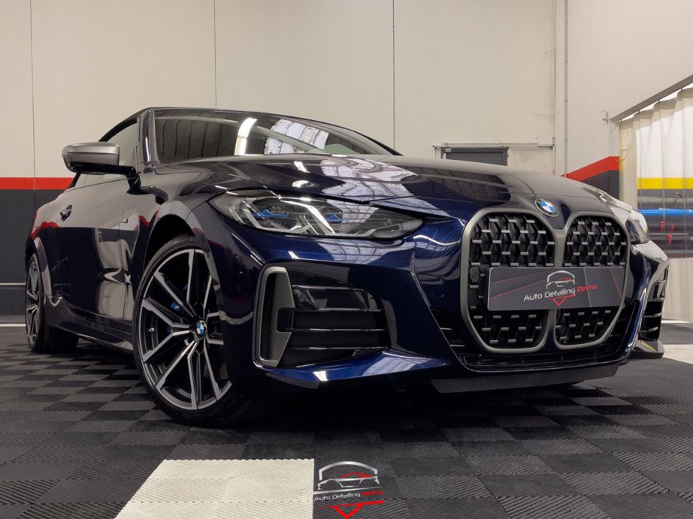 Detailing, traitement céramique et traitement capote pour une BMW M440i Cabriolet bien protégée